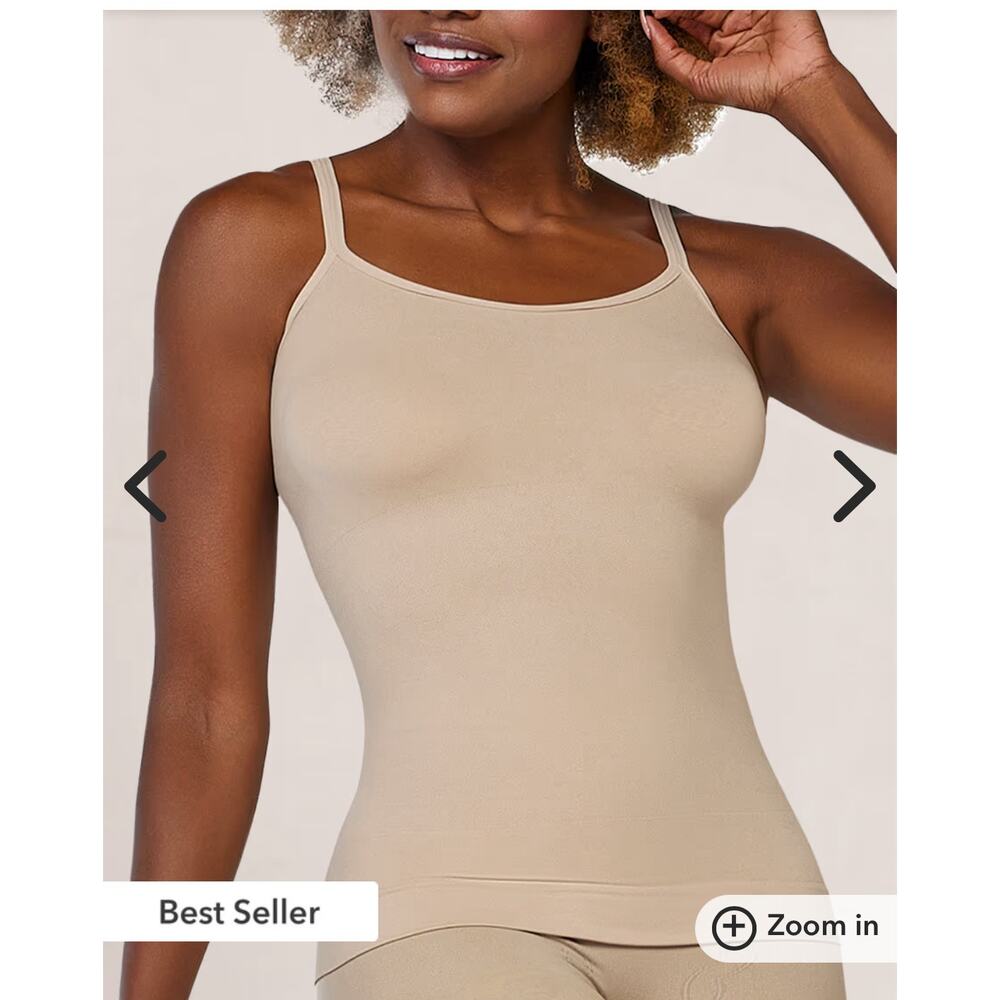 Brand New Curveez Women's Size XL Nude Incredibly Shaping Cami Top Shapewear